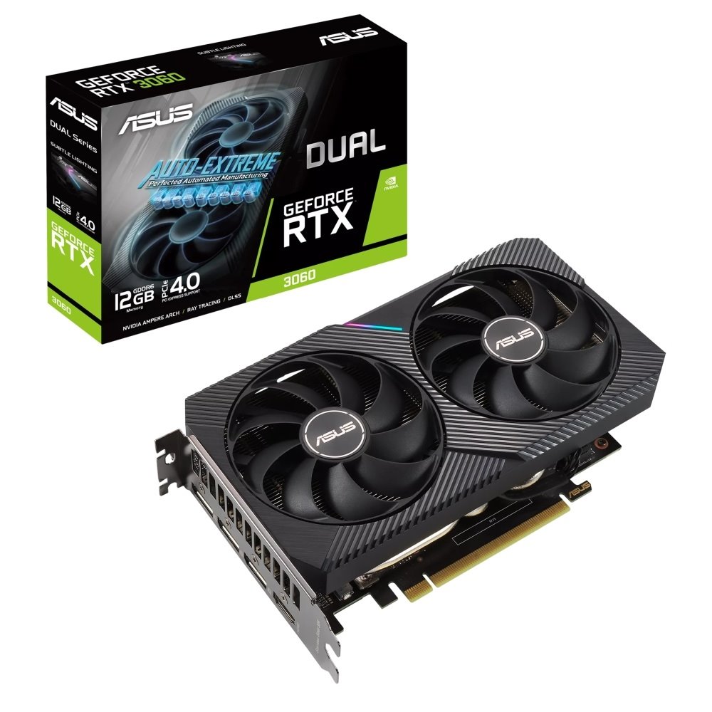 VGA ASUS Dual GeForce RTX 3060 V2 12GB GDDR6
