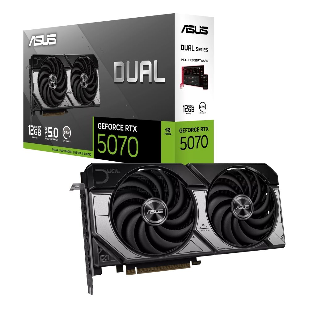 VGA ASUS Dual GeForce RTX 5070 12GB GDDR7