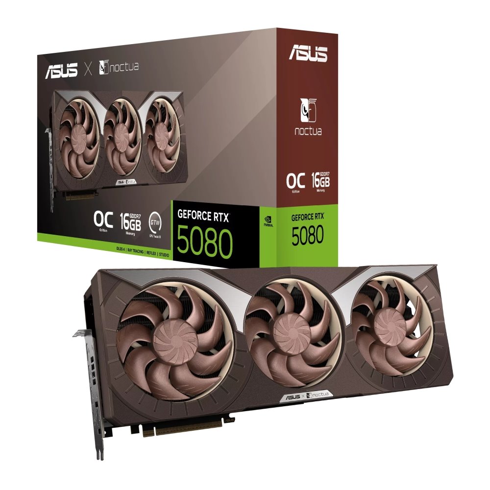 VGA ASUS Noctua Edition RTX 5080 16GB GDDR7 OC