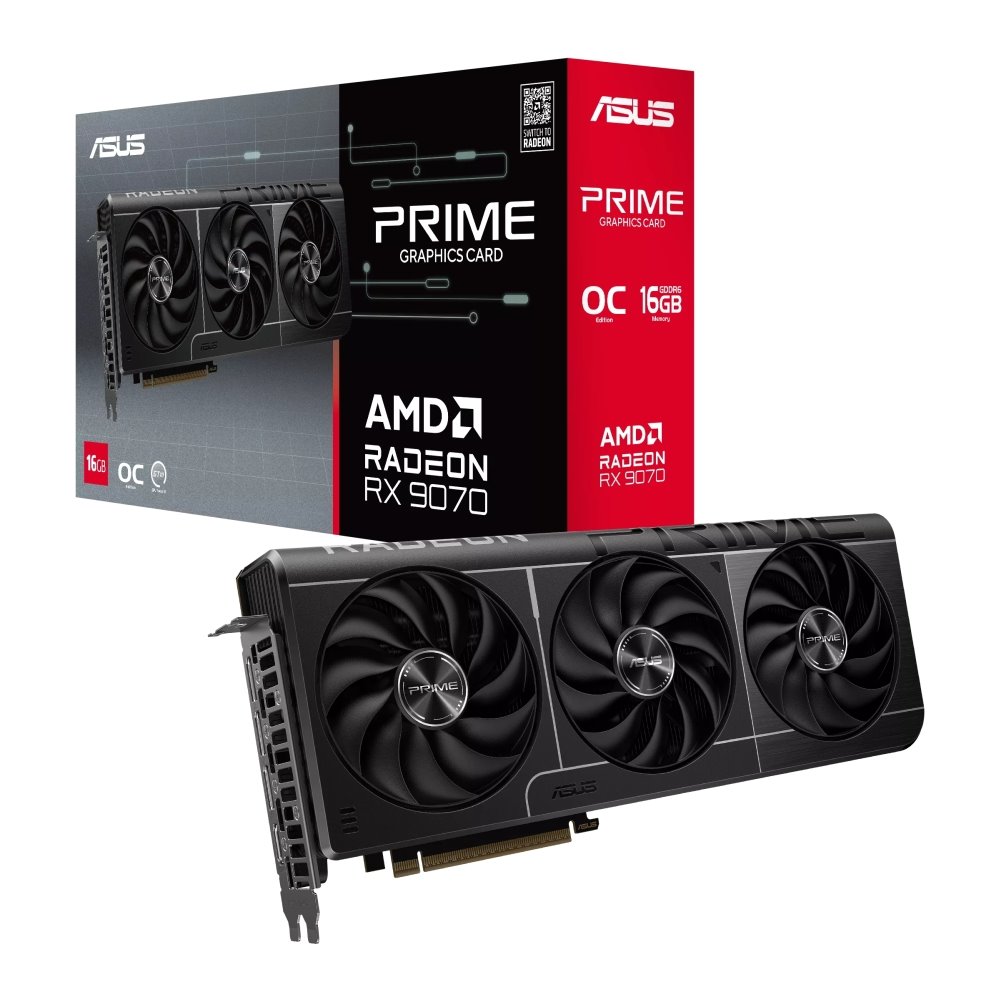 VGA ASUS Prime RX 9070 16GB GDDR6 OC