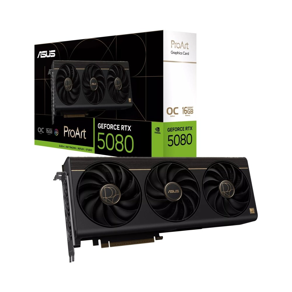 VGA ASUS ProArt GeForce RTX 5080 16GB GDDR7 OC