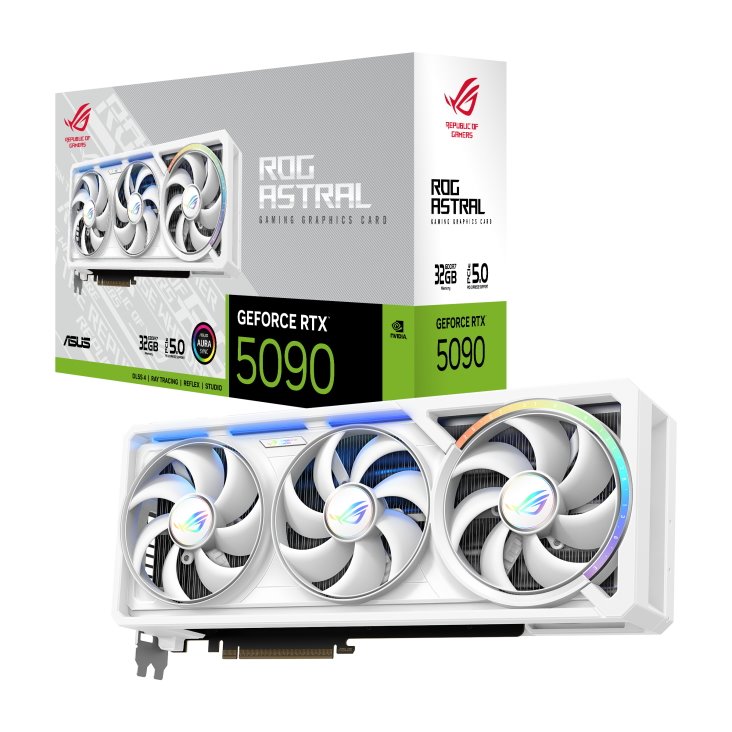 VGA ASUS ROG Astral GeForce RTX 5090 32GB GDDR7 White