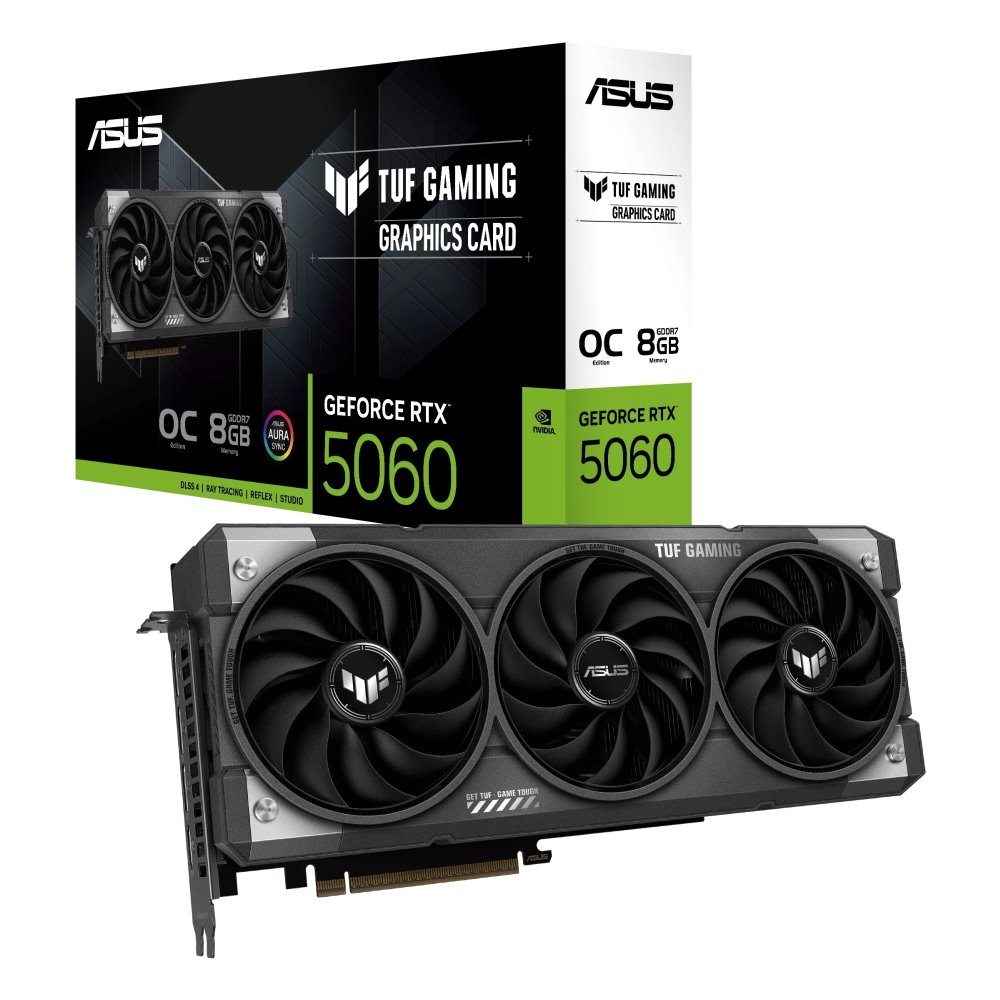 VGA ASUS TUF Gaming GeForce RTX 5060 8GB GDDR7 OC