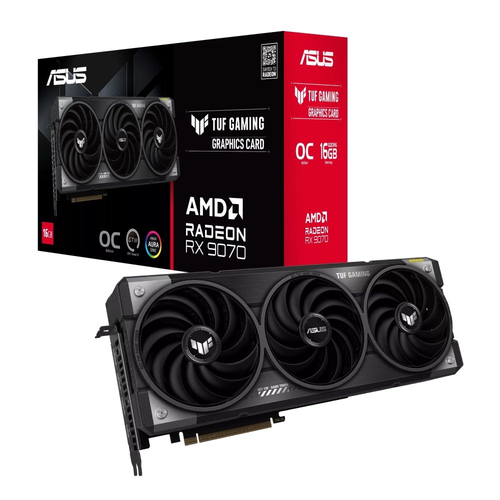 VGA ASUS TUF Gaming RX 9070 16GB GDDR6 OC