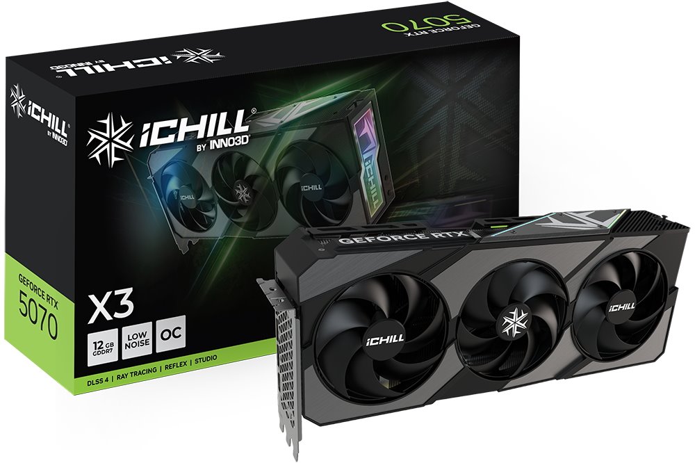 VGA INNO3D NVIDIA GeForce RTX 5070 iChill X3 12GB GDDR7