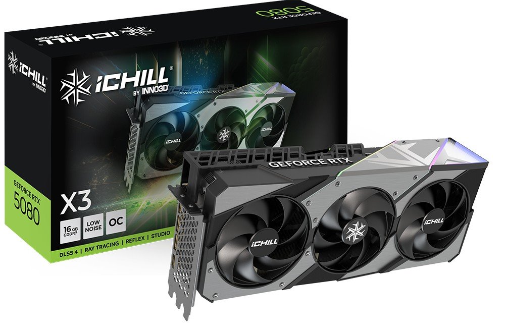 VGA INNO3D NVIDIA GeForce RTX 5080 ICHILL X3 16GB GDDR7
