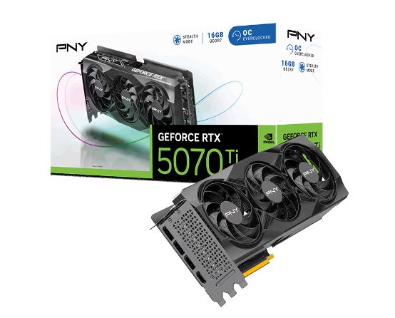 VGA PNY NVIDIA GeForce RTX 5070 Ti 16GB GDDR7 OC