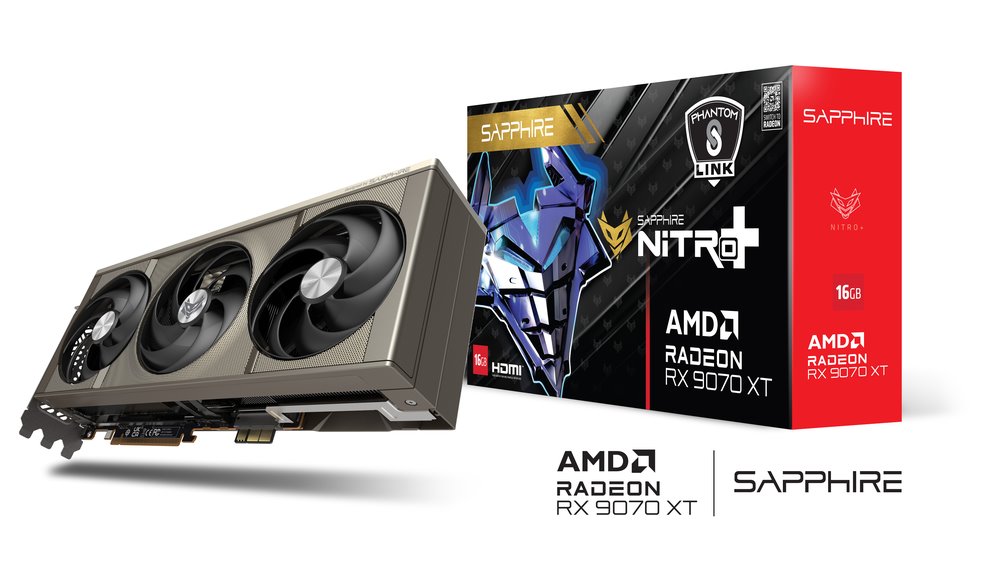 VGA SAPPHIRE NITRO+ AMD Radeon RX 9070 XT OC 16GB PhantomLink