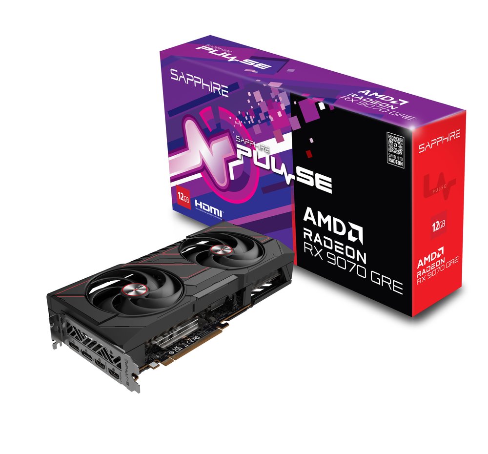 VGA SAPPHIRE PULSE AMD Radeon RX 9070 GRE OC 12GB GDDR6