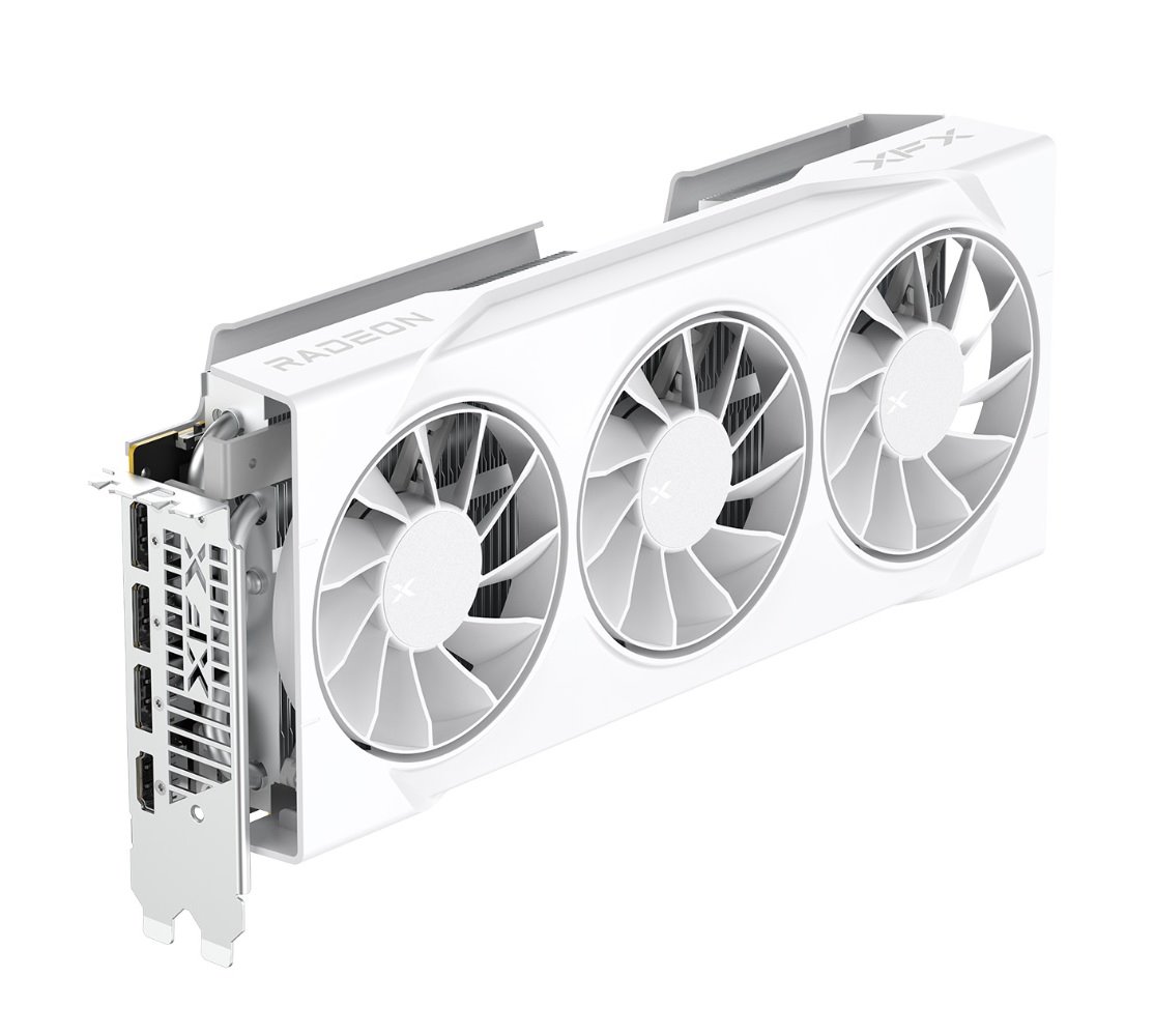 VGA XFX Swift AMD Radeon RX 9070 GRE 12GB GDDR6, Triple Fan Gaming, White