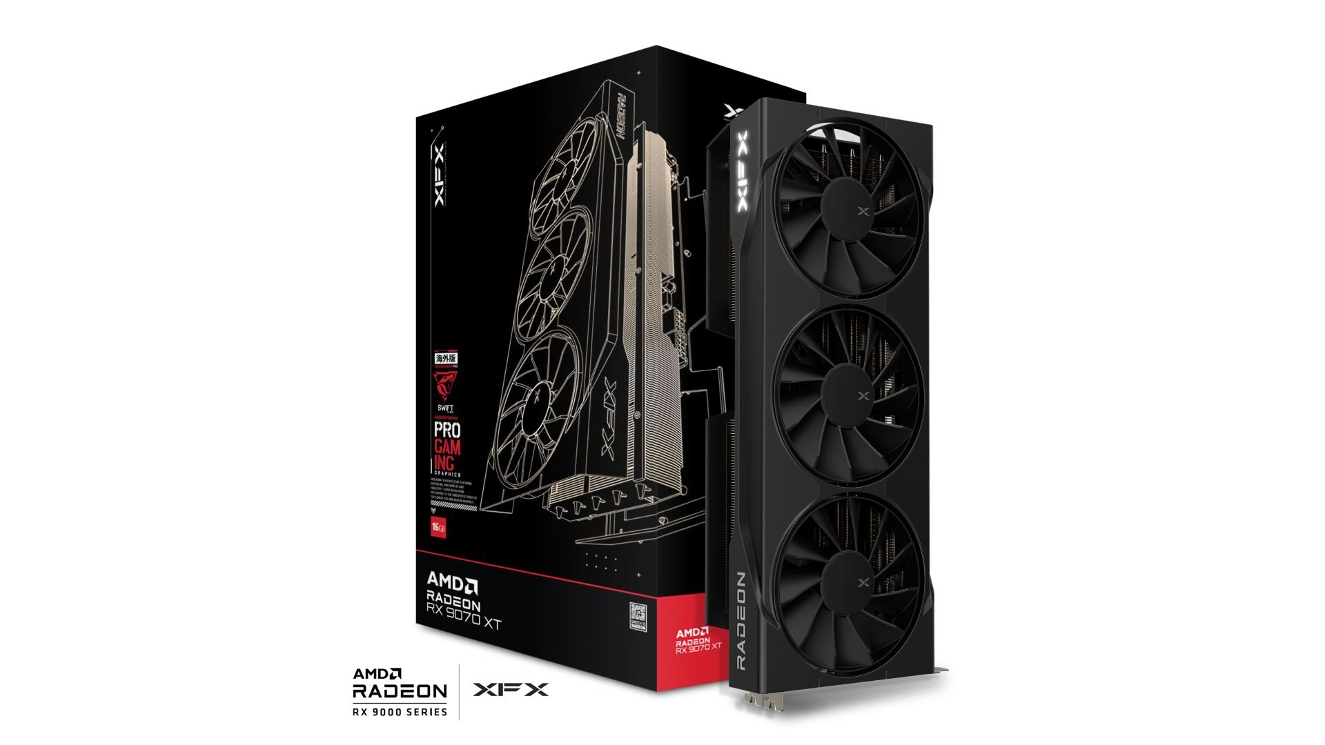 VGA XFX Swift AMD Radeon RX 9070 XT 16GB GDDR6