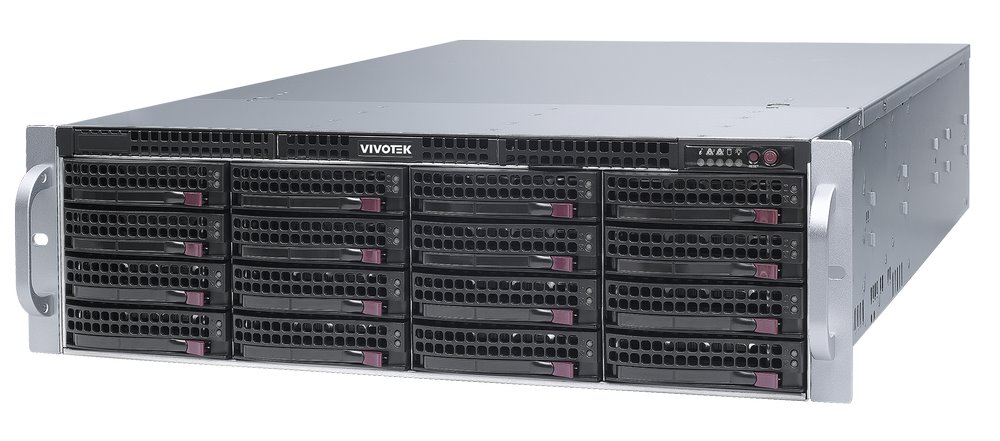 Vivotek NR9682-V3 server, 64/192 kanálů, H.265, 16× HDD, RAID 0/1/5/6/10/50/60, VSS Pro, redundantní PSU/LAN