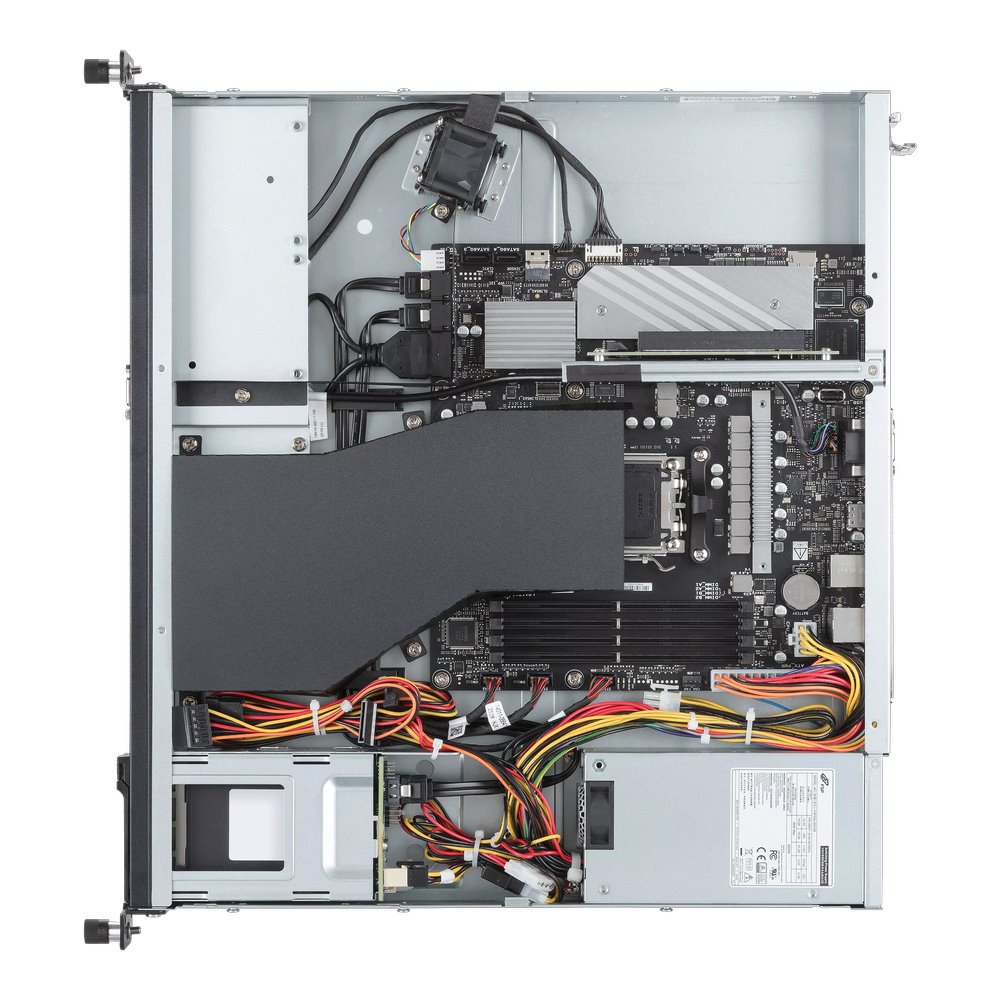 WS ASUS EC Pro ER100A B6, AM5, 4xDDR5, 1xPCIe 5.0, 2x2.5" HS, 2x2.5"SATA/U.2 NVMe, M.2, 1x1Gb+2x2.5Gb LAN, 500W, Rack 1U