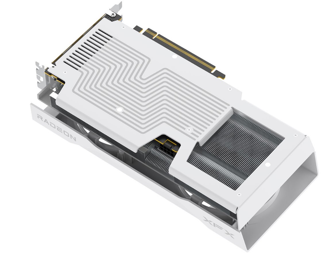 XFX Swift AMD Radeon RX 9060 XT OC 8GB GDDR6 Gaming edition, dual fan - white