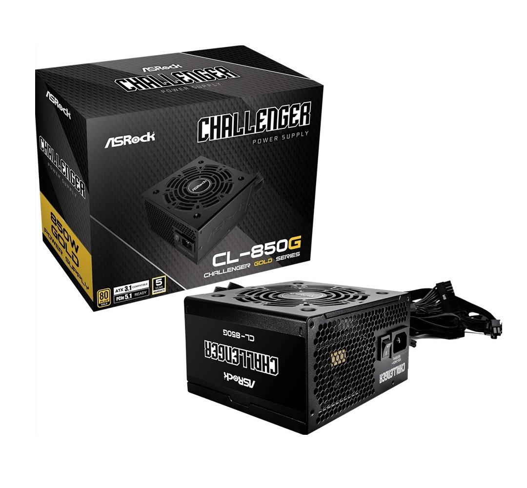 Zdroj Asrock Challenger CL-850G, 850W, 80+ Gold, ATX 3.1