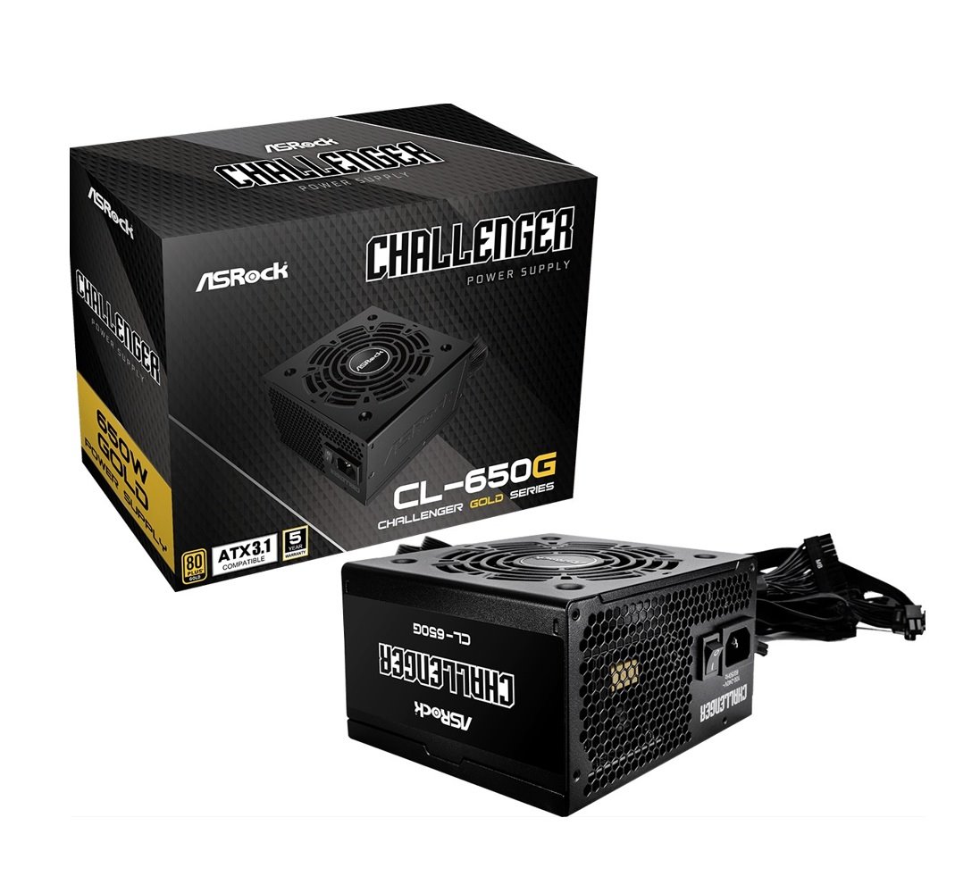 Zdroj Asrock CL-650G, 650W, 80+ Gold, ATX 3.1