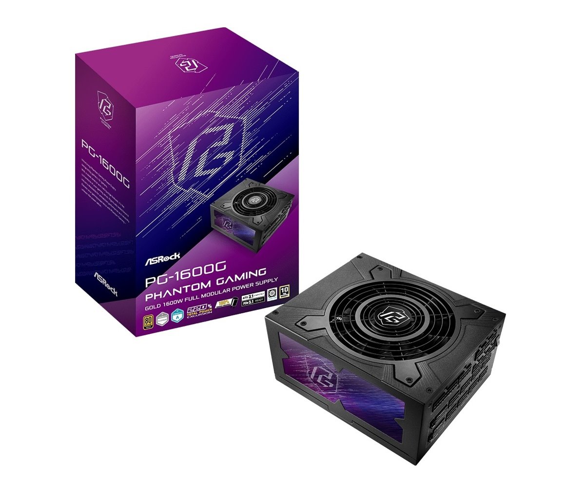 Zdroj Asrock Phantom Gaming PG-1600G, 1600W, 80+ Gold, ATX 3.1, modular