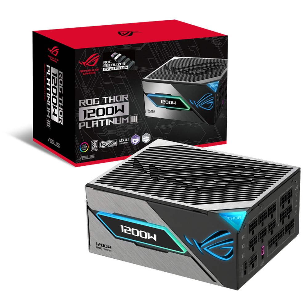 Zdroj Asus ROG Thor 1200W Platinum III ATX 3.1 - 1200W, 80+ Platinum, modular, ROG Equalizer, black