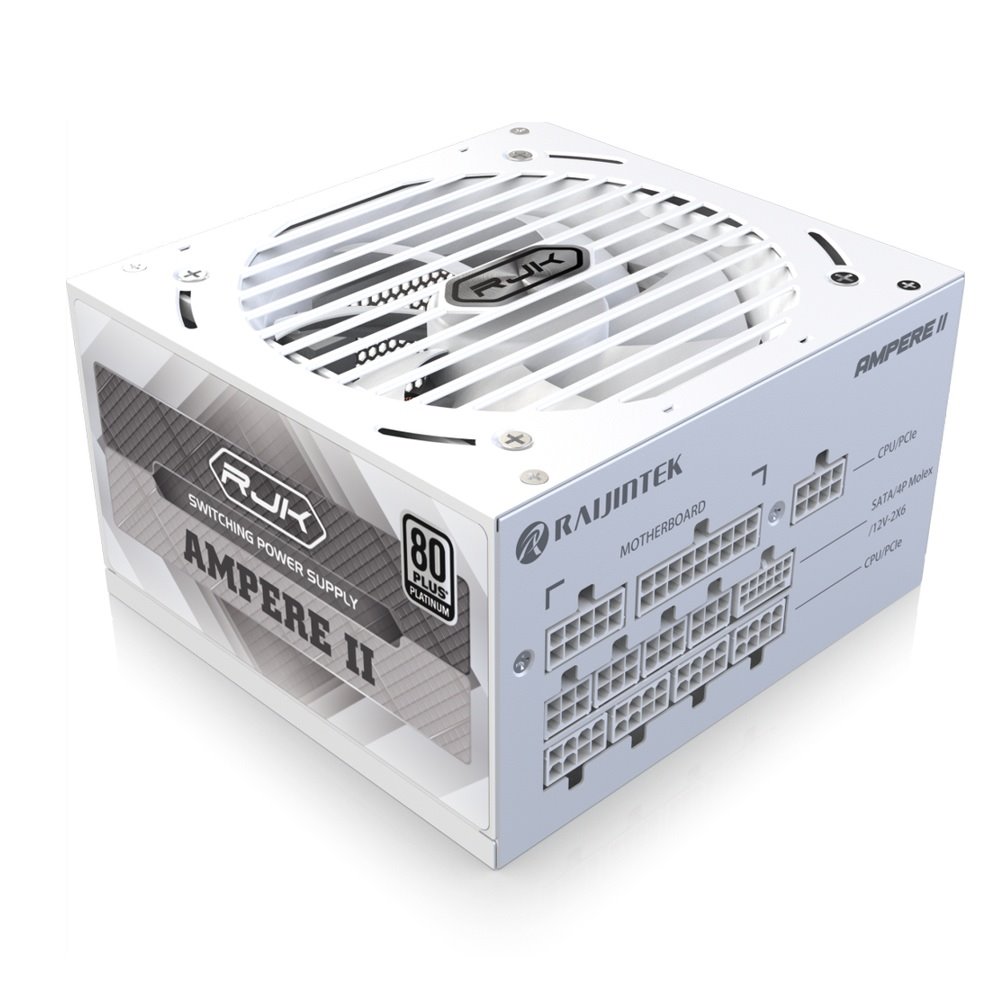 Zdroj Raijintek AMPERE II 1000 White ATX 3.1 - 1000W, 80+ Platinum, modular