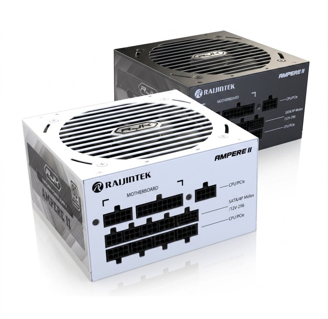 Zdroj Raijintek AMPERE II 850 White ATX 3.1 - 850W, 80+ Platinum, modular