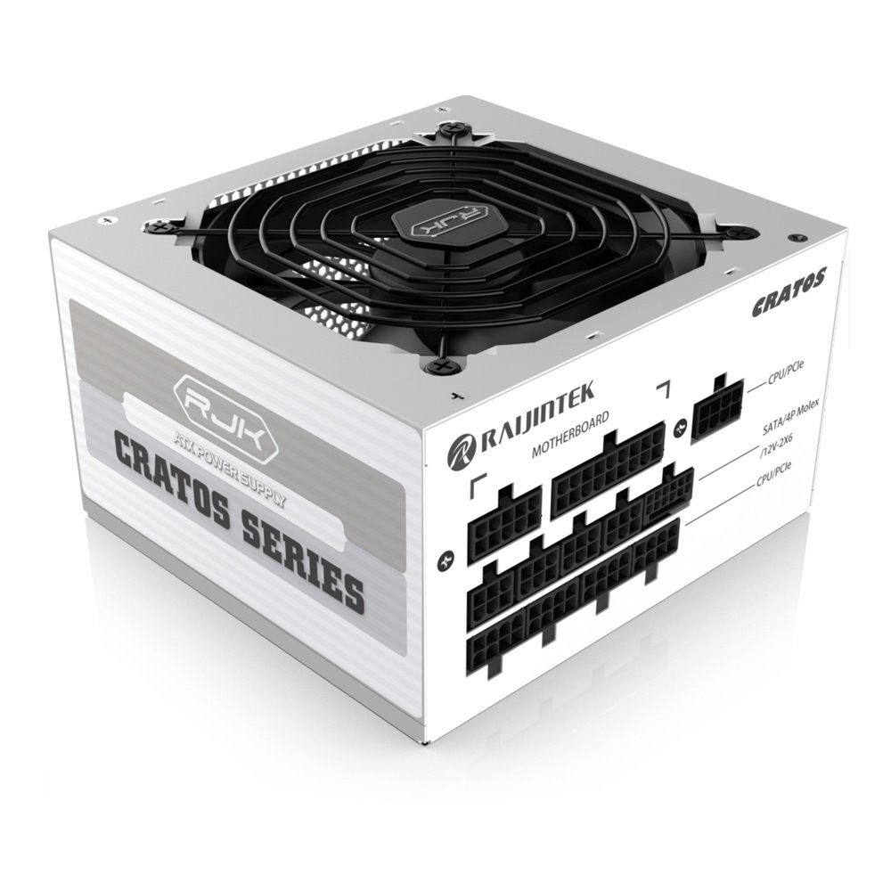 Zdroj Raijintek CRATOS 1000 White ATX 3.1 - 1000W, 80+ Gold, modular