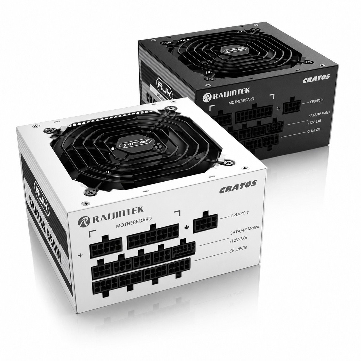 Zdroj Raijintek CRATOS 1000 White ATX 3.1 - 1000W, 80+ Gold, modular