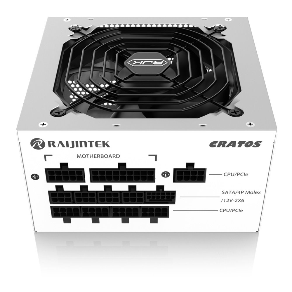 Zdroj Raijintek CRATOS 1200 White ATX 3.1 - 1200W, 80+ Gold, modular