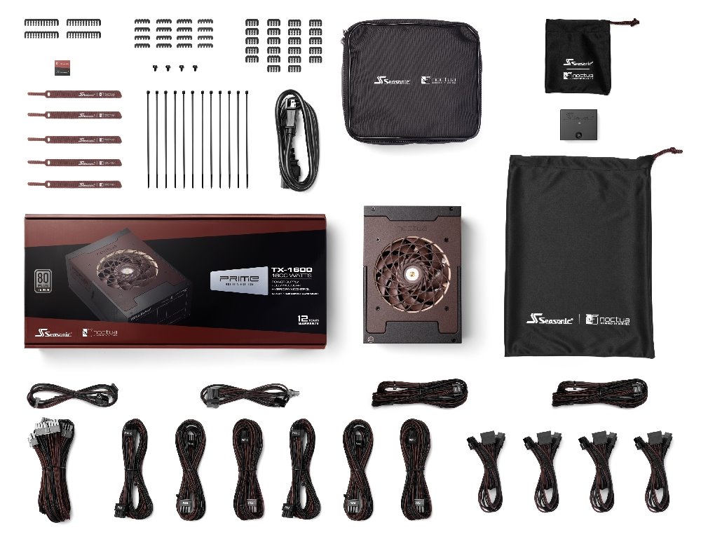 Zdroj Seasonic PRIME TX-1600 Noctua Edition (SSR-1600TR2NE)