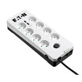 EATON Protection Box 8 USB Tel@ FR, přepěťová ochrana, 8 výstupů, zatížení 10A, tel., 2x USB port