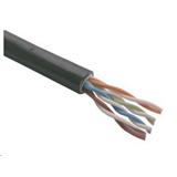 Elite venkovní kabel UTP Cat5e, drát, 4pár 24AWG, PE+PVC dvouplášt, 305m civka, cerná