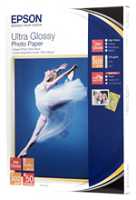 Epson papír Ultra Glossy Photo, 300g/m, 13x18, 50ks