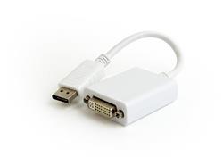 Gembird adaptér DisplayPort 1.2 (M) na Dual Link DVI (F) 0.1m kabel, bílý