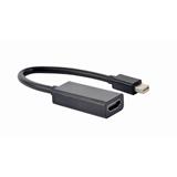 Gembird adaptér Mini DisplayPort (M) na HDMI (F), 4K, 0.15 m, černý