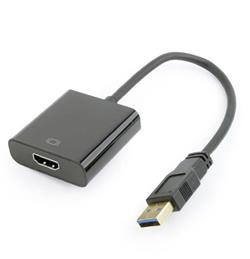 Gembird adaptér USB 3.0 (M) na HDMI (F), černý