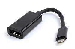 Gembird adaptér USB-C (M) na DisplayPort (F), 0.15m kabel, černý