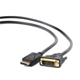 Gembird kabel DisplayPort (M) na DVI (M), 1.8 m, černý