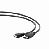 Gembird kabel DisplayPort (M) na HDMI (AM), 1.8 m, černý