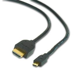 Gembird kábel HDMI (M) na micro HDMI (M), 3m, čierny