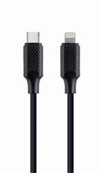 Gembird kabel nabíjecí USB-C (M) na 8pin Lightning (M), 1,5 m, plast, černý