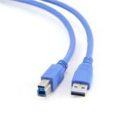Gembird kabel USB 3.0 (AM) na USB 3.0 (BM), 0.5 m, modrý