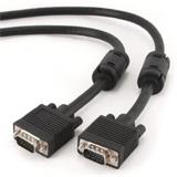 Gembird kabel VGA HD15 (M) na VGA HD15 (M) Premium, stíněný, 2 x feritové jádro, 15m,černý