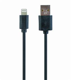 Gembird nabíjecí kabel Lightning 8-pin (M) na USB 2.0 (M), 3 m, černý