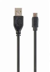 Gembird oboustranný Micro-USB na USB 2.0 AM cable, 1.8 m, černá