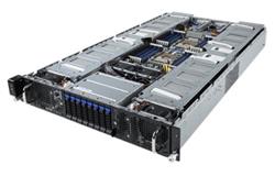 Gigabyte server G291-280 2x s.3647, 8x GPU, 24x DDR4 RDIMM, 8x2,5 HS SATA3, 2x 10GbE, IPMI, 2x 2000W tit.