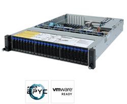 Gigabyte server R272-Z32 1xSP3 (AMD Epyc 7002), 16x DDR4 DIMM,24+2x 2,5, M.2, 2x 1GbE i350+OCP, IPMI, 2x 800W plat