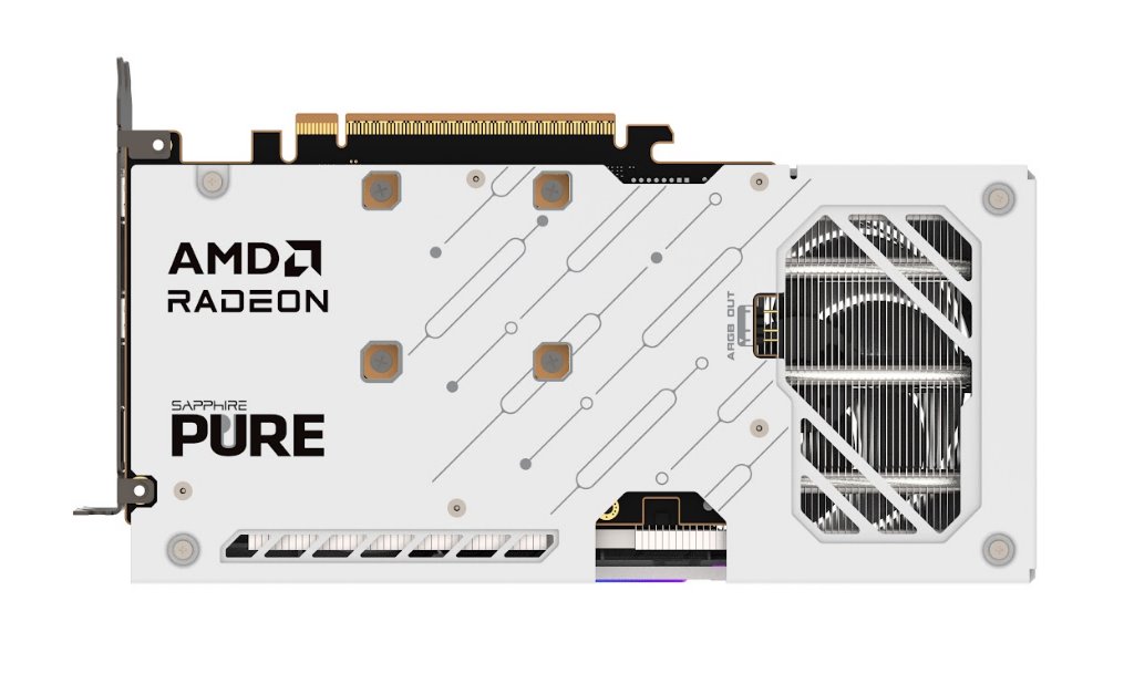 GPU SAPPHIRE PURE AMD RADEON RX 9060 XT GAMING OC 16GB - white