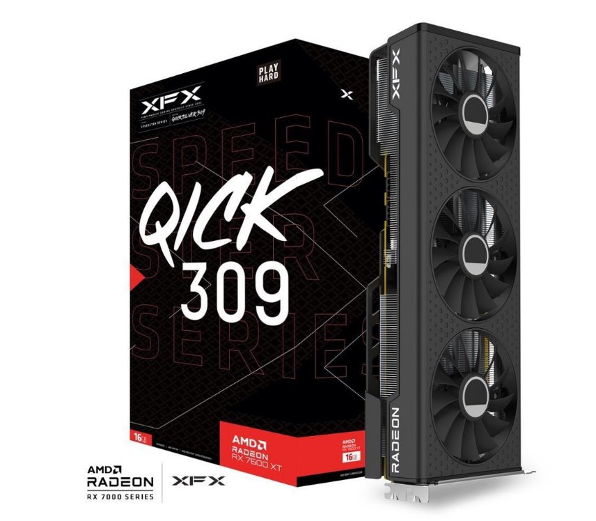 GPU XFX Speedster QICK 309 AMD Radeon RX 7600 XT 16GB GDDR6, AMD RDNA™ 3