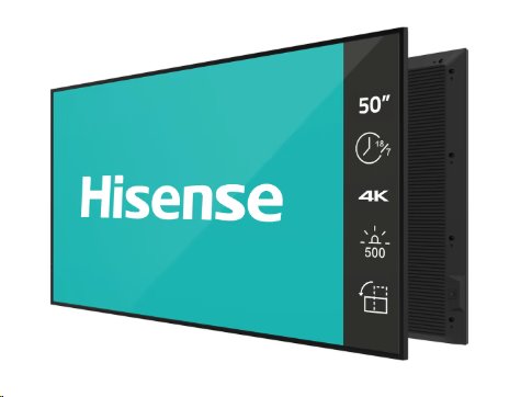 Hisense 50GM50D, 50” 4K UHD Digital Signage Display - 18/7 Operation