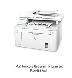 HP LaserJet Pro MFP M227sdn, 28 ppm, 600x600 dpi, duplex, ADF na 35 listů, USB 2.0 + LAN
