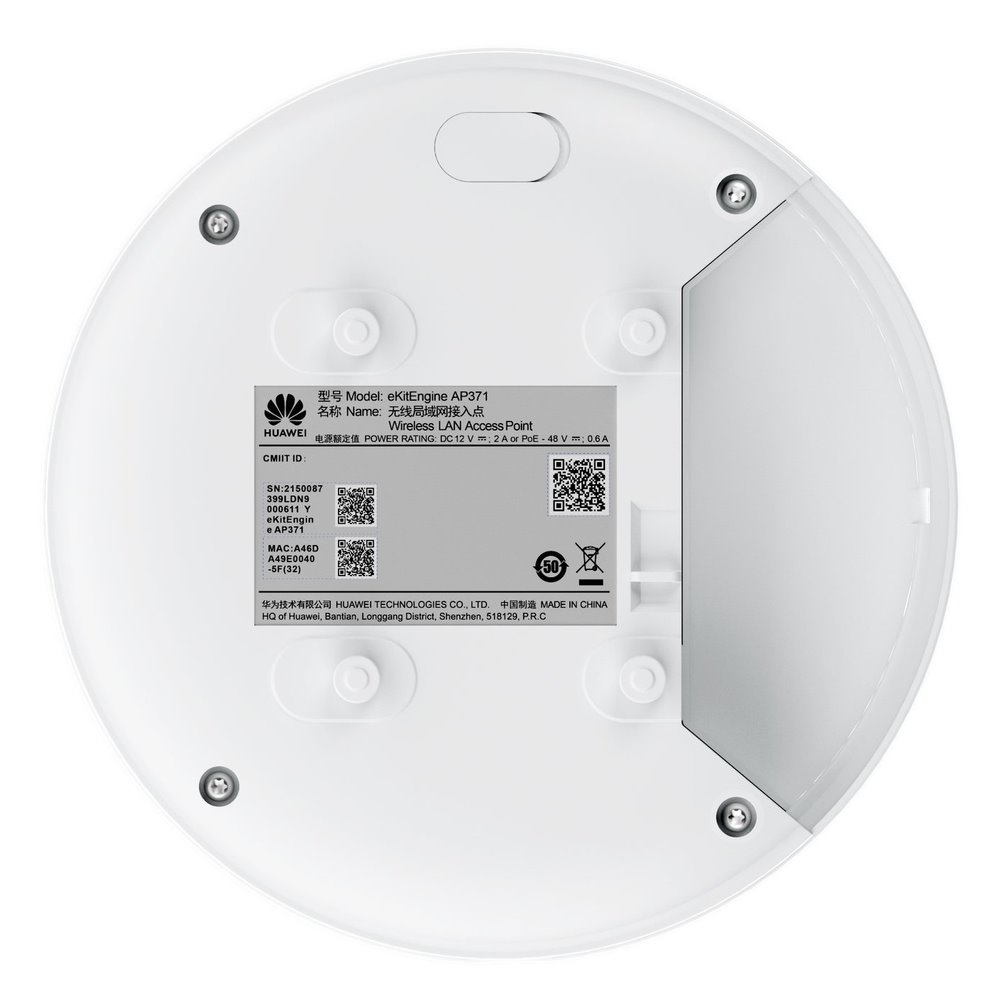 Huawei eKit AP371 Dual Band AP Wi-Fi 7 BE3600, 2x2 MIMO, 1x2.5GE, smart antény, USB, BLE, 802.3at PoE+, vnitřní